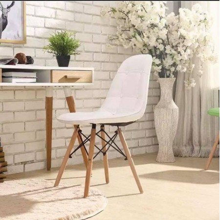 كرسي عصري لون اوفوايت للمكاتب وغرف الطعام