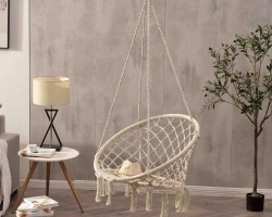 مراجيح صناره مرجوحة مدورة 80 سم خيط مكرميه - مرجيحة خيطان