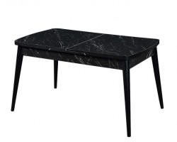 طاولة سفرة - فقط - خشب سبيت مع ارجل زان