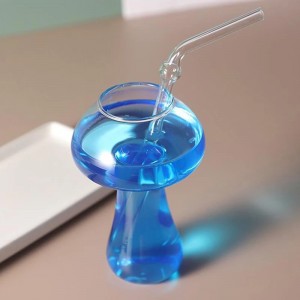 كاس زجاج اوجي سمكه شكل فطر كاس زجاج اوجي سمكه شكل فطر