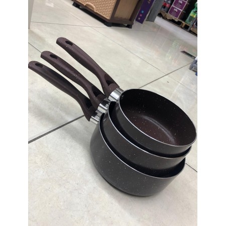 طقم قلايات كسرولا جرانيت/3 قطع 20+18+15سم