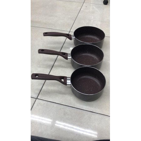 طقم قلايات كسرولا جرانيت/3 قطع 20+18+15سم