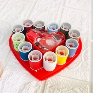 طقم عدة خياطة خيطان مع مقص وابر خياطة 30قطعة