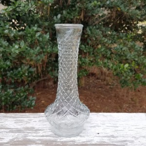 مزهرية زجاج مموج مطاولة