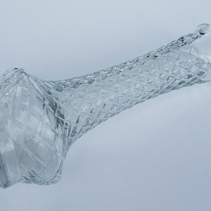 مزهرية زجاج مموج مطاولة