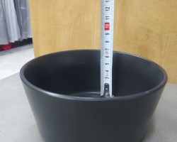 صحن شوربة اسود 15 × 15 + 7 بورسلان MAMA صحن شوربة اسود 15 × 15 + 7 بورسلان MAMA