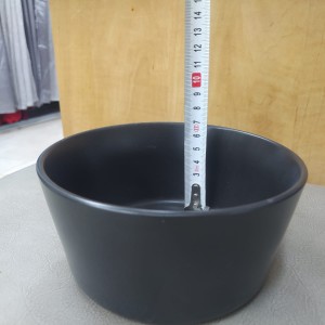 صحن شوربة اسود 15 × 15 + 7 بورسلان MAMA