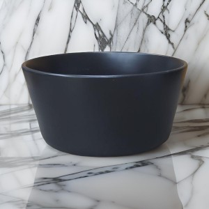 صحن شوربة اسود 15 × 15 + 7 بورسلان MAMA