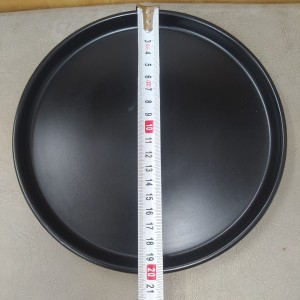 صحن اسود مدور 20 سم وسط MAMA