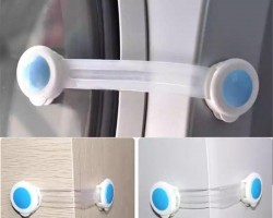 قفل خزائن لحماية الاطفال قطعتين