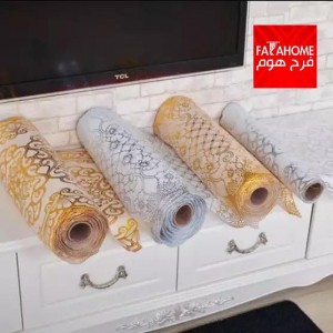 رول شرشف مذهب كلتر مشمع فضي او ذهبي عرض 50سم طول 3 متر رول شرشف مذهب كلتر مشمع فضي او ذهبي عرض 50سم طول 3 متر