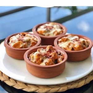 زبادي فخار 6 قطع يستخدم داخل الفرن red pot