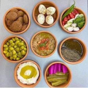 زبادي فخار 6 قطع يستخدم داخل الفرن red pot