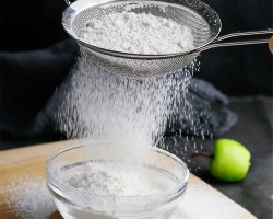 كرت مصفاة لبن / منخل طحين ستانلس حجم كبير ثلاثة قطع 