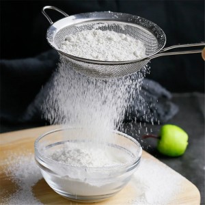 كرت مصفاة لبن / منخل طحين ستانلس حجم كبير ثلاثة قطع 