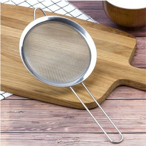 كرت مصفاة لبن / منخل طحين ستانلس حجم وسط ثلاثة قطع