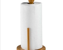 حمالة محارم خشب بامبو