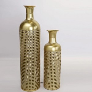 قوار معدن ذهبي مطاول قطعتين قوار معدن ذهبي مطاول قطعتين