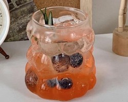 كاس زجاج ببلز بدون يد  BUBBLES  