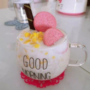 كاسة ماغ شفاف جود مورننج  400 مل NO18-4