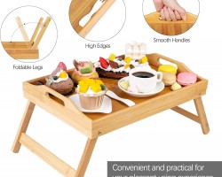 صينية تفضيل ثقيل بامبو تفضيل تتحول الى طاولة افطار صينية تفضيل ثقيل بامبو تفضيل تتحول الى طاولة افطار