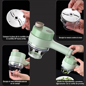 فرامة خضار / لحوم حجم صغير مع يد لون اخضر