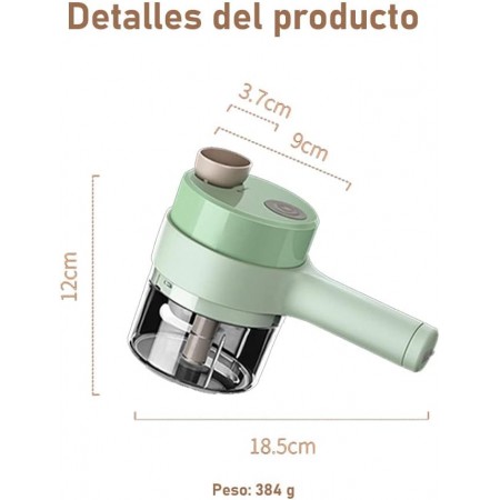 فرامة خضار / لحوم حجم صغير مع يد لون اخضر