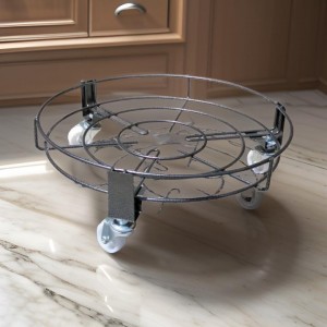 حمالة جرة غاز حديد لون اسود / سكني مدور 2019-1 مع عجال حمالة جرة غاز حديد لون اسود / سكني مدور 2019-1 مع عجال