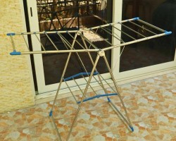 منشر غسيل طبقة واحدة معدن مع فصالات بلاستيك 30 متر mX-0091-1