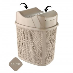 سلة مهملات قمامة 5.5 لتر ملون مروحة من الوسط 625