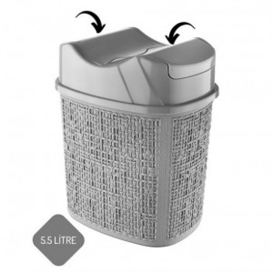 سلة مهملات قمامة 5.5 لتر ملون مروحة من الوسط 625 سلة مهملات قمامة 5.5 لتر ملون مروحة من الوسط 625