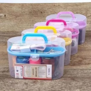 طقم عدة خياطة خيطان مع مقص وابر خياطة 30قطعة