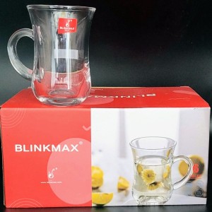 طقم كاسات شاي مخصر مع ايد 6 قطع BLINKMAX