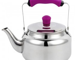 ابريق شاي 1 لتر ستانلس ستيل مقبض / يد سيليكون ابريق شاي 1 لتر ستانلس ستيل مقبض / يد سيليكون