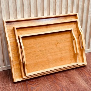 طقم صواني خشب بامبو 3 قطع طقم صواني خشب بامبو 3 قطع