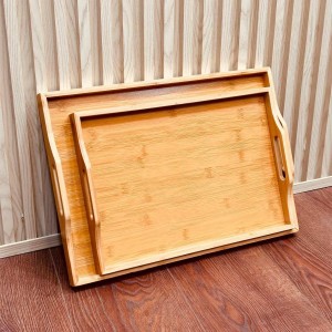 صواني تفضيل خشب بامبو عدد 2 صواني تفضيل خشب بامبو عدد 2