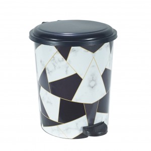 سطل سلة مهملات دعسه ديكور مرسم بلاستيك AN1-8 سطل سلة مهملات دعسه ديكور مرسم بلاستيك AN1-8