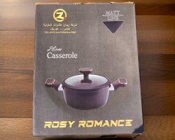 طنجرة مقاس 18 سم ROSY ROMANCE اسود مطفي MATT جرانيت