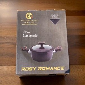 طقم طناجر اسود مطفي MATT جرانيت ROSY ROMANCE - 6 طناجر طقم طناجر اسود مطفي MATT جرانيت ROSY ROMANCE - 6 طناجر