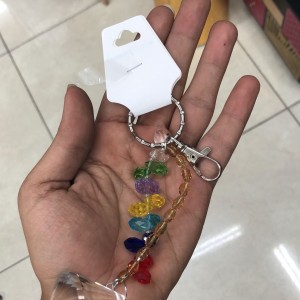 علاقة مفاتيح خرز مع سترص ملون علاقة مفاتيح خرز مع سترص ملون