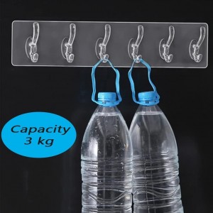 علاقة ملابس سلفر لاصق 6 عين عريض علاقة ملابس سلفر لاصق 6 عين عريض