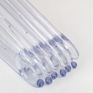 طقم علاقات ملابس كريستال شفاف 6 قطع