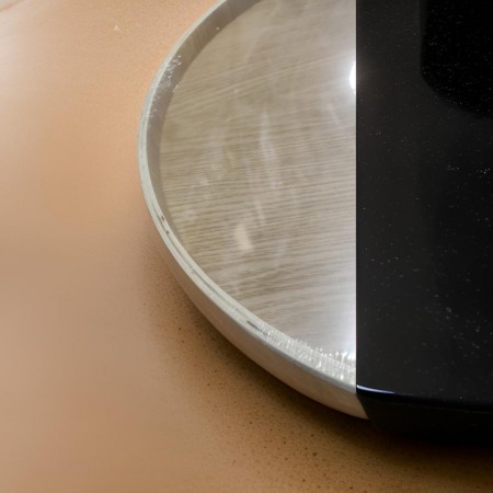 جاط فواكه مدور خشب بامبو قاعدة ذهبية جاط فواكه مدور خشب بامبو قاعدة ذهبية