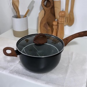 قلاية بطاطا مع مقلى شبك شيبس يد خشب ثقيل