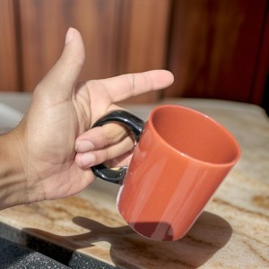 ماج بورسلان ثقيل سادة حجم كبير 330 مل