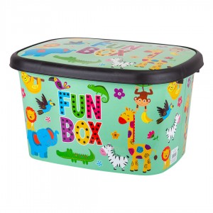 صندوق العاب بلاستيك ديكور 50 لتر كبير جدا حيف عالي M-11851
