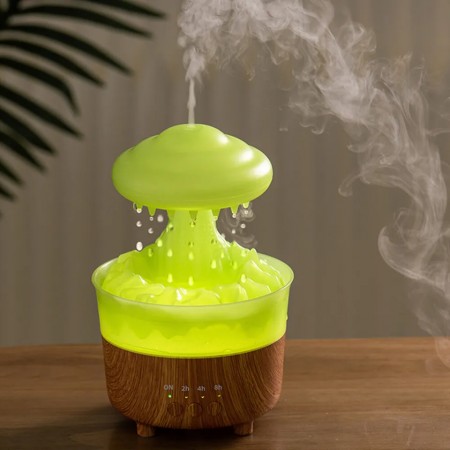مبخره شكل سحابة مطر - فطر مع ريموت تحكم 64-2