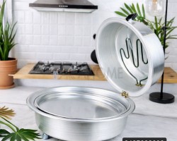 خبازة / فرن كهرباء المنيوم حجم وسط حيف عالي طنجرة خبز المقاس 46 سم 