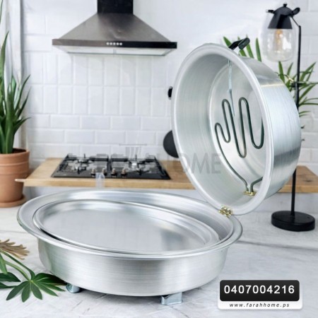 خبازة كهرباء المنيوم حجم كبير حيف عالي طنجرة خبز المقاس 53 سم خبازة كهرباء المنيوم حجم كبير حيف عالي طنجرة خبز المقاس 53 سم