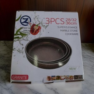 طقم صواني جرانيت 28-30-32 سم حيف وسط